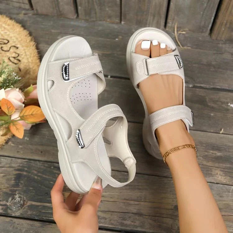 Kivana - Sandali da donna comodi con suola morbida con strappo