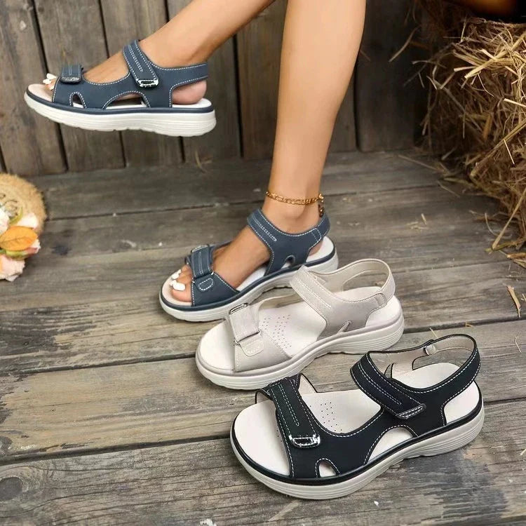 Kivana - Sandali da donna comodi con suola morbida con strappo