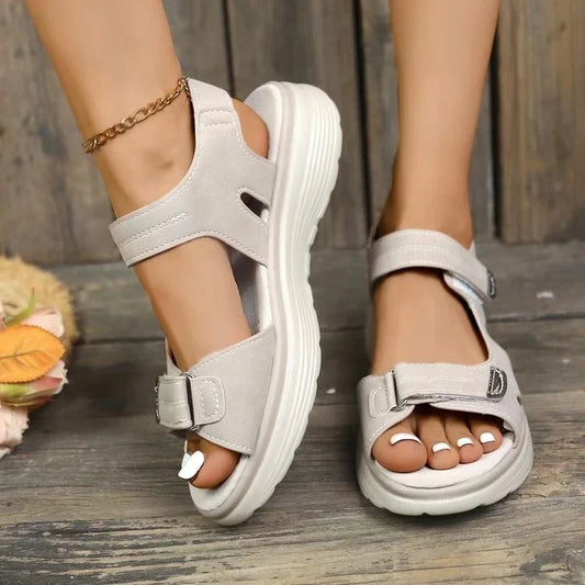 Kivana - Sandali da donna comodi con suola morbida con strappo